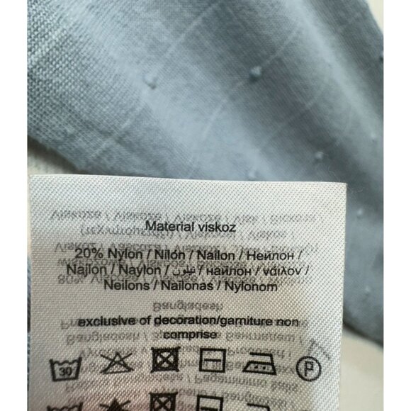 Vero Moda Womens Knit Blouse Pullover Size Large Light Blue Viscose Blend - Picture 6 of 14